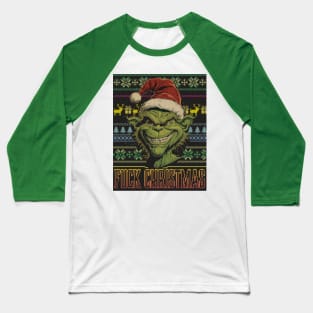 F Christmas Baseball T-Shirt